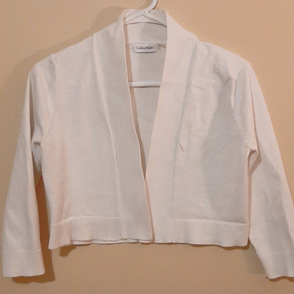 Calvin Klein | White Shrug Sweater